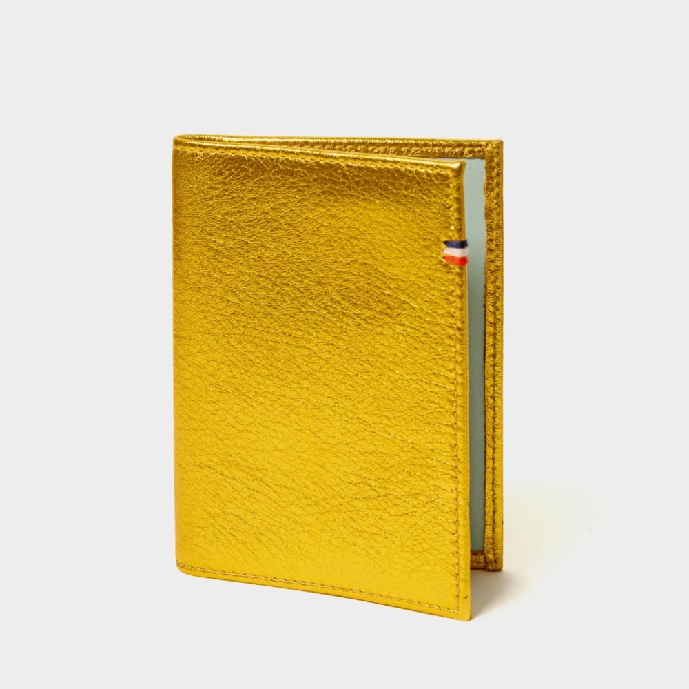 Clare V Gold Passport Holder